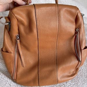 SZone Anti-Theft Soft Leather BackPack